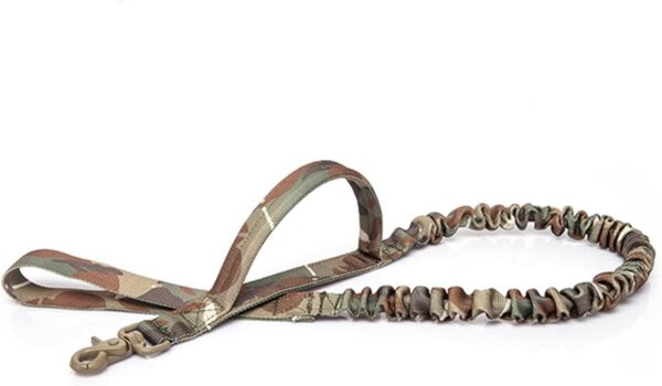 Pet Leash Outdoor Harness Dog Rope Pet Traction Camouflage Elastic Buffer Chain Collar Training Medium Large Pet Walking Leash (Camouflage1)