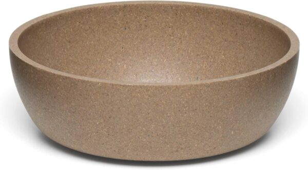 Eco-Friendly Pet Bowls & Dishes for Dog, Cats, Puppy Food and Water Bowl -Sustainable and Dishwasher Safe, Made with Real Bamboo (Medium, Coffee-Brown)